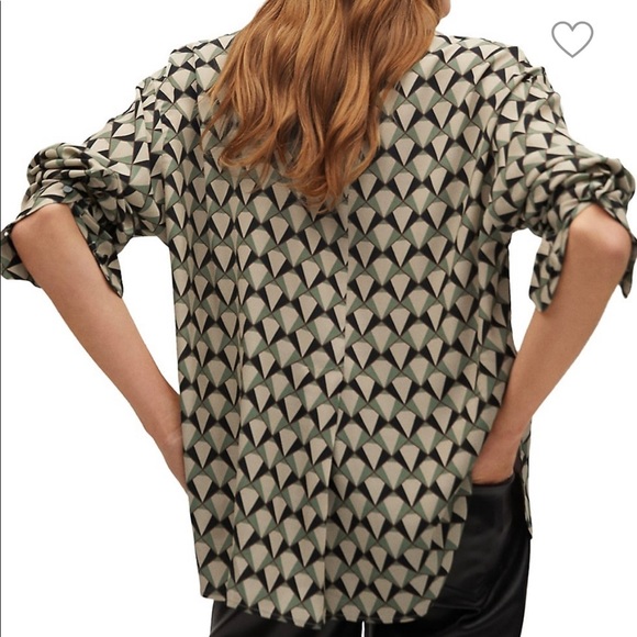 Mango Geometric Print shirt - Picture 2 of 4